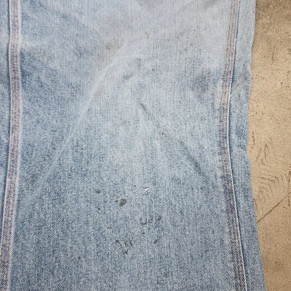 Vtg Big Mac Jeans Men's 38x29 Carpenter 1980s 90s Distressed Workwear Denim